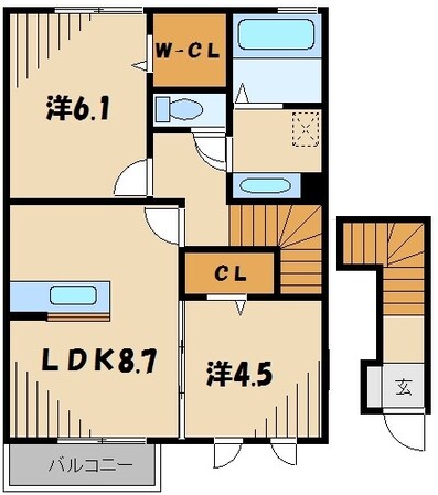 スプルースの物件間取画像